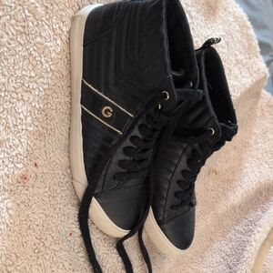 Black High-Top Sneakers